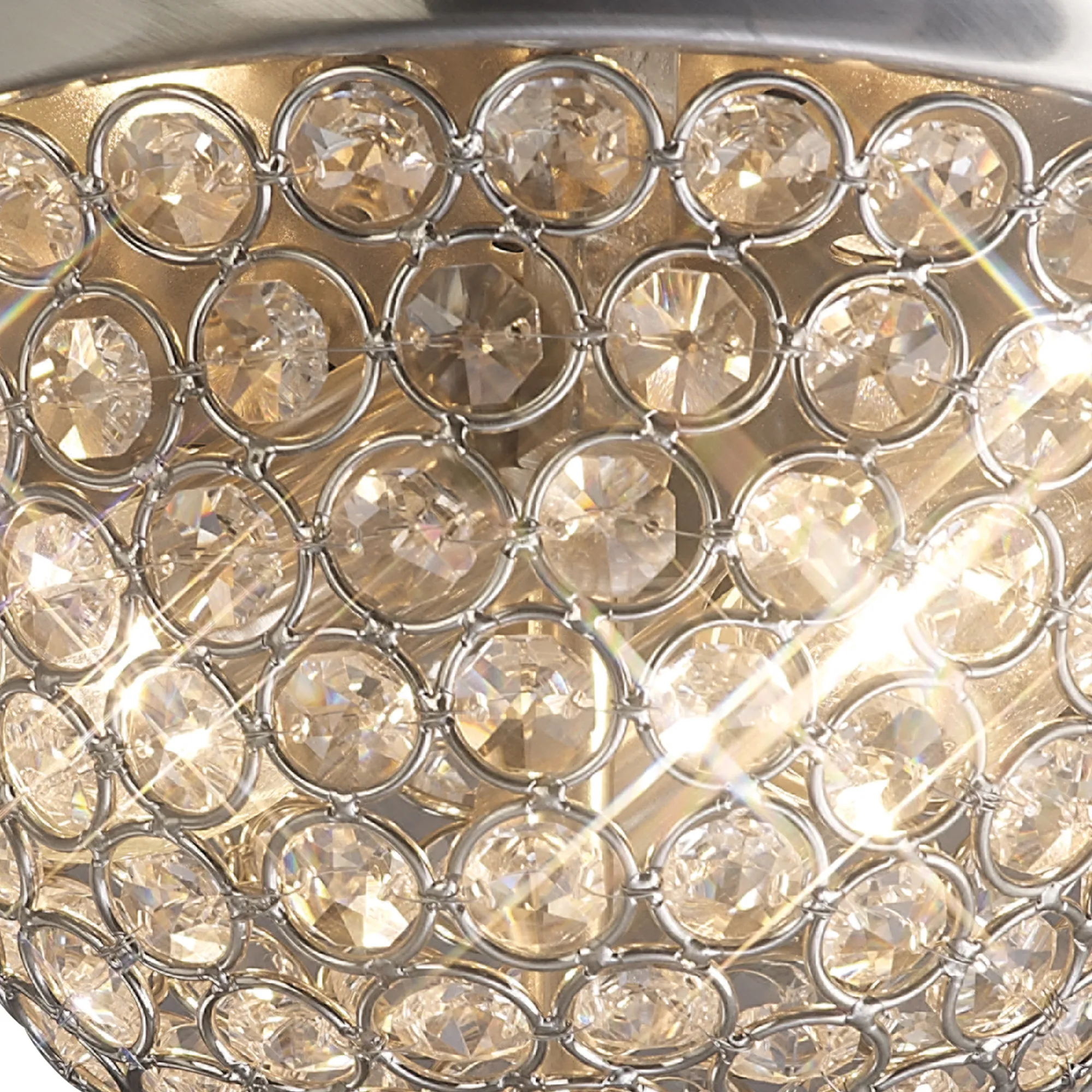 Paloma Crystal  Flush Ceiling 2 Light IL31133  Diyas Paloma
